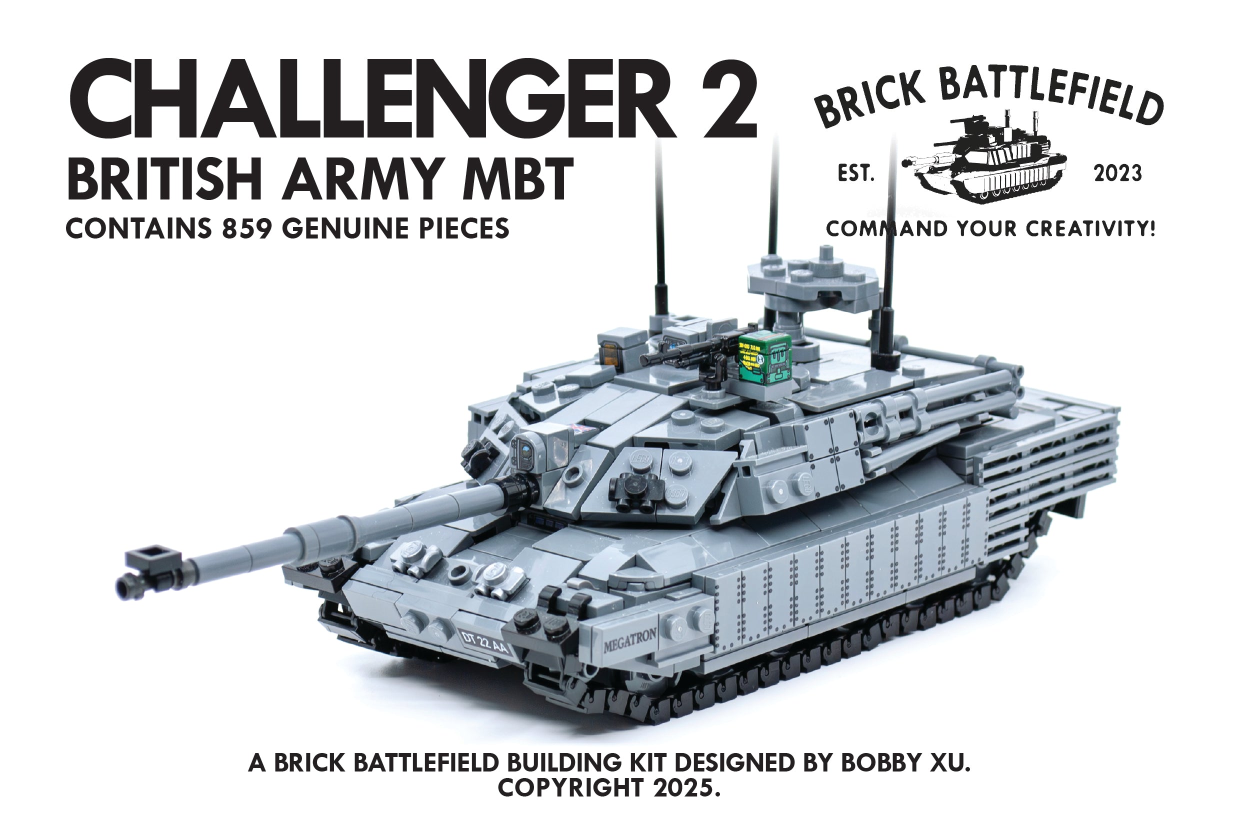 Challenger 2 TES Building Kit – BRICK BATTLEFIELD