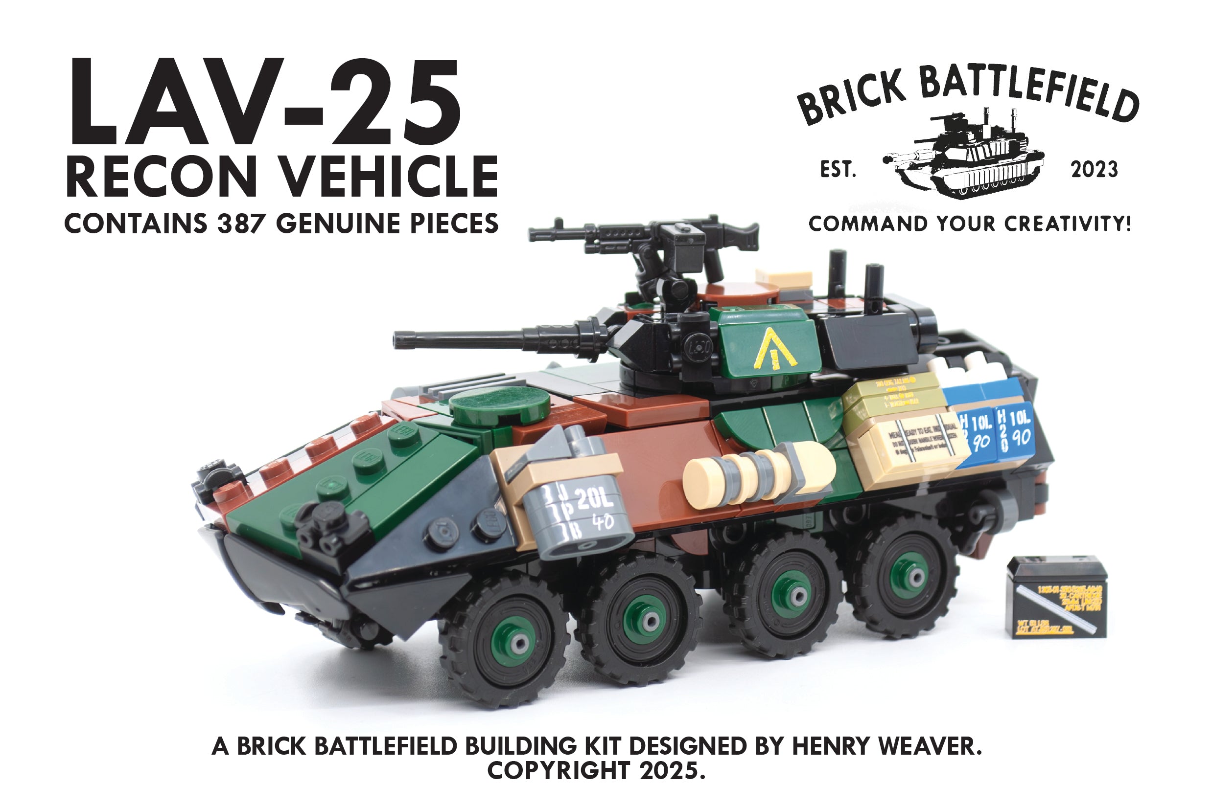 LAV-25 Building Kit – BRICK BATTLEFIELD