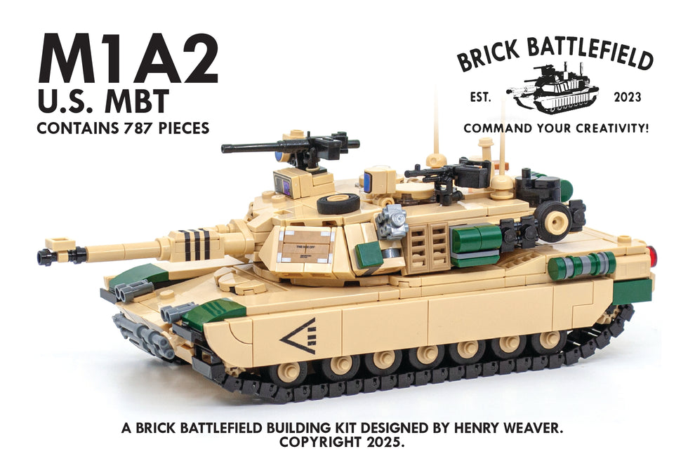 M1A2 Abrams Building Kit – BRICK BATTLEFIELD